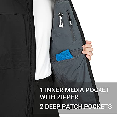 Outdoor Ventures Men's Running Vest Outerwear, Lightweight Windproof Fleece-Lined Softshell Sleeveless Jacket For Golf #TOP2