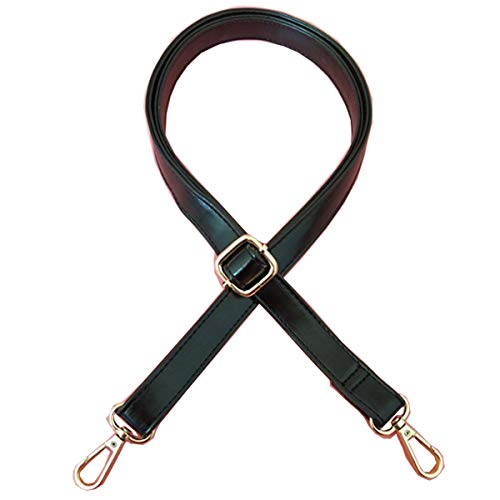 Beacone Crossbody Shoulder Bag Strap Adjustable Handbag Purse Strap Leather Replacement (Black)