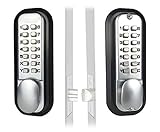 JOUNJIP Mechanical Keyless Combination Latch Door Lock - Double Sided Keypads for Gates, Fences,...