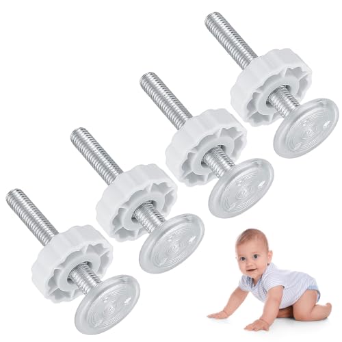 4 Pezzi Cancelli A Pressione Per Gate Bambino,Ringhiere Di Sicurezza Per Animali Domestici,Montati A Pressione Aste Filettate,Cancelli Per Bambini Bulloni A Vite Per Cancelletto Per Bambini E Recinto
