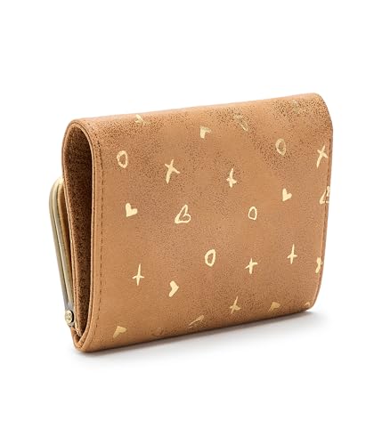 Image of HOBO, Women's, Robin Compact Wallet, Whiskey, One Size