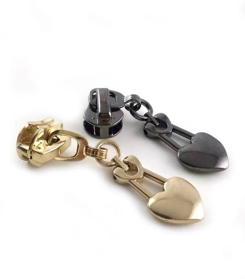 Kit de reparación de cremallera, clip de cremallera, 10/20 piezas 3# deslizadores de cremallera de metal para cremalleras de nailon, kit de reparación de cremalleras, cabezales, chaqueta, bolsas de