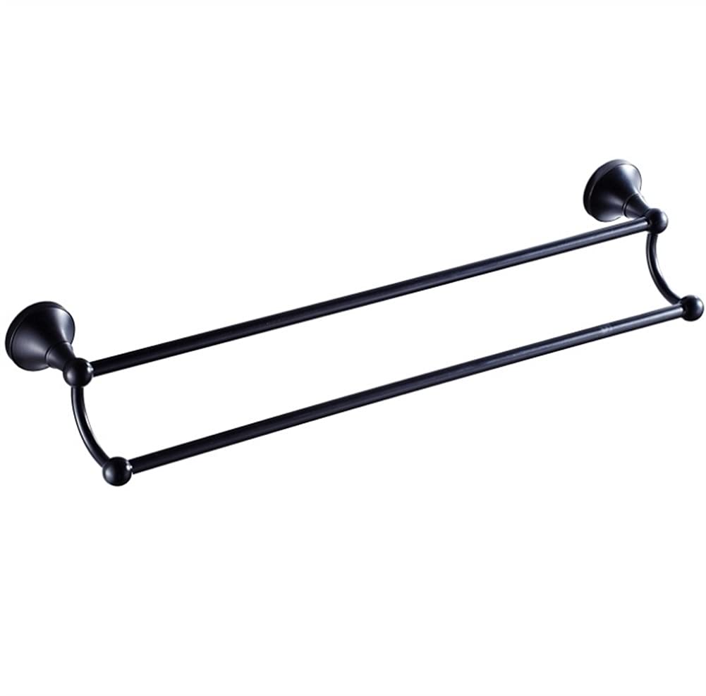 Porte-serviettes bronze antique et chrome 12 barres pour cuisine et bain familials