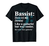 Bassist Definition - Bass Guitar Player Gift T-Shirt