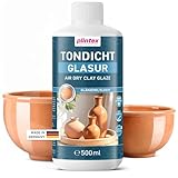 PLINTEX® Tondicht Versiegelung 500ml wasserfest & lösungsmittelfrei - Keramik-Versiegelung & Glasur ohne Brennen für Ton, Gips, Beton, Terrakotta & Gießpulver - Made in Germany