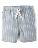 Gymboree,Boys,and Toddler Linen Chino Shorts,Dusy Robin Stripe,10