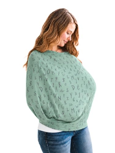 Image of Copper Pearl Nursing Cover for Breastfeeding - Multi-Use Baby Car Seat Canopy, Stroller Shade & Breast Feeding Wrap for Women, Stretchy Breathable Carseat Shawl for Boy or Girl, Poe
