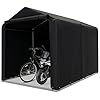 Tangkula 7x52Ft Portable Shed Outdoor Storage Shelter with Waterproof Cover Roll up Zipper Door Heavy Duty Portable Storage Tents for Outside Bikes Garden Tools Motorcycles