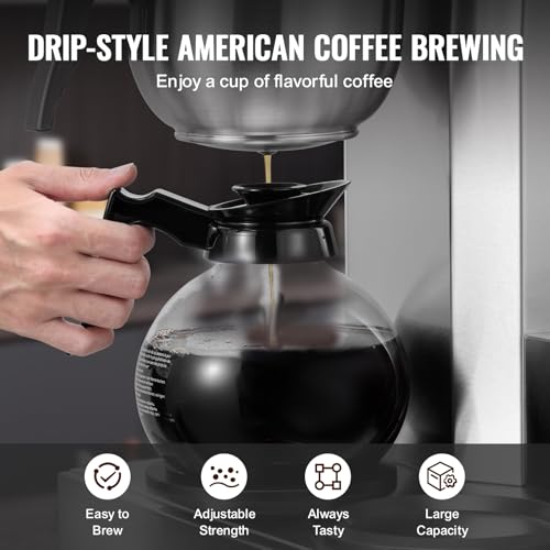 VEVOR 12-Cup 3-Caraffe Brewer