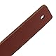POFET 5 Stück Nordic Garderobe Schranktürgriff Weiche PU-Ledertürgriffe für Schrank Schublade Zugknöpfe Möbelbeschläge (26 x 156 mm) - Braun