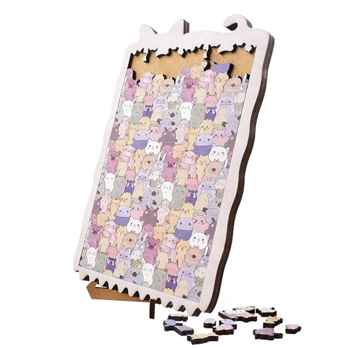 Puzle de animales de madera bonito para regalar en una reunión familiar