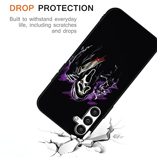 Ootbao 2 × Cool Phone Case For Samsung Galaxy A13 5G Case 6.5",Scream Horror Movie Anime Printed, Cute Skull Pattern Design For Women Men Boys Girls, Soft Cases Funda Para Samsung A13 5G,Ghost Face #TOP4