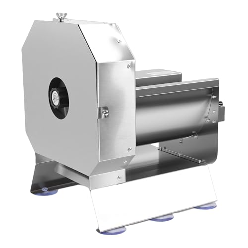 Asixxsix Trancheuse électrique pour Légumes, épaisseur Réglable de 0 à 12 Mm, Machine à Trancher Professionnelle en Acier Inoxydable pour Fruits et Légumes, Convertible en Mode (Prise UE 100-240V)