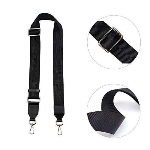 Image of Jiesinlov Black Purse Straps Replacement Crossbody Shoulder for HOBO Handbag Adjustable