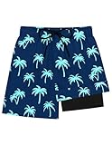 qikqik Swimming Shorts for Boys Bathing Suits Size 14-16 Big Boys Swim Trunks with Compression Liner Teen Boy...