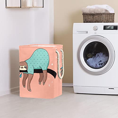Panier à linge imperméable rose anti odeur grand panier linge sale
