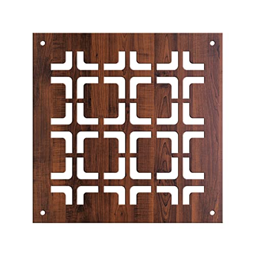Image of RANDOM Privacy Room Divider Hanging Panel Modern Screen Partition for Decorating Bedroom, Dining, Study & Living Room (RSD-4019) 12 Panels Engineered Wood