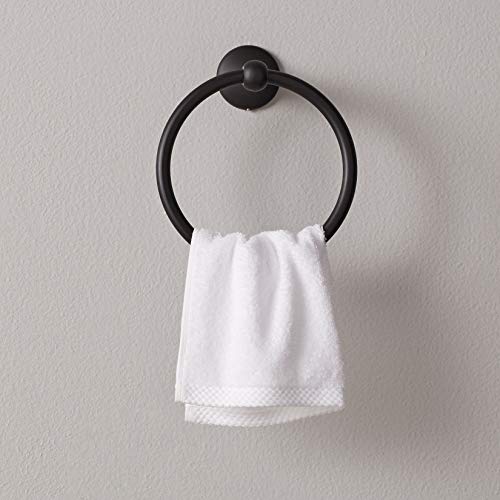 Amazon Basics Towel Ring - Standard, 1-Piece, Black #TOP4