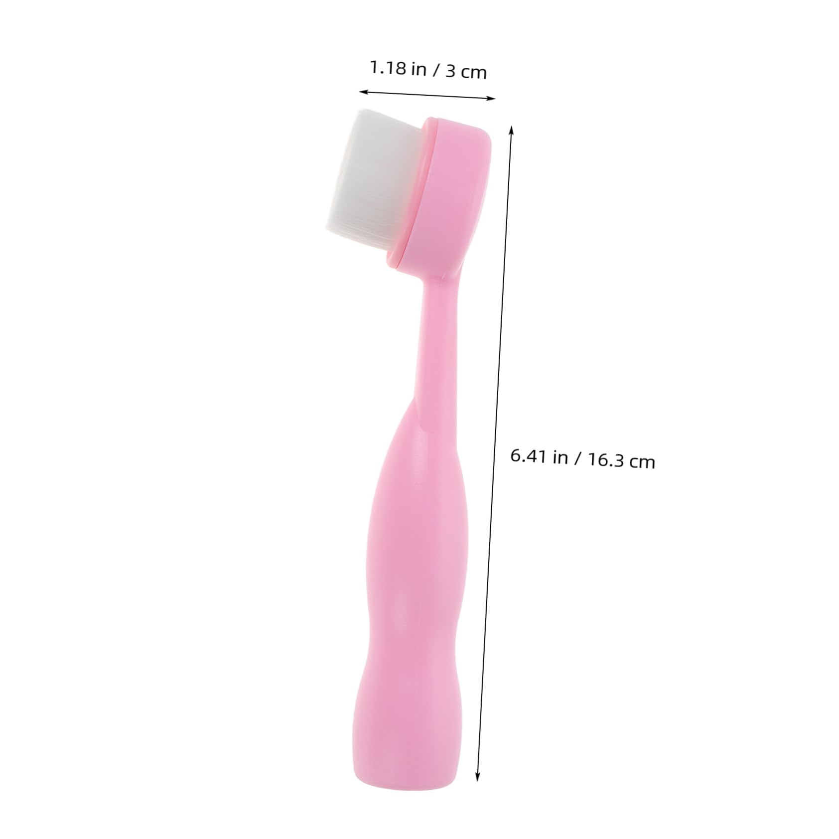 FOMIYES Facial Exfoliator Brush Manual Face Cleansing Tool for Men Blackhead Removal Soft Bristles Stand up Travel Size