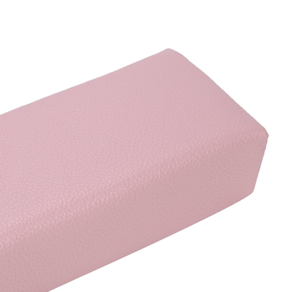 Nail Art Hand Rest Pad Pillow, PU Leather Manicure Cushion, Pink, 29 x 9.5 x 6 cm, Hand Support for Salon and Home Use(Pink)