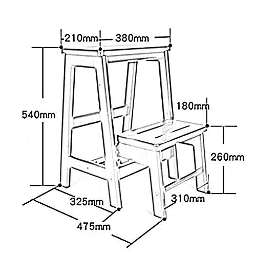 Taburete escalera DASHADAO interior para alcanzar armarios altos sin esfuerzo 4