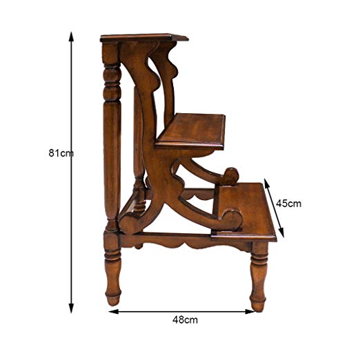 Klappbarer Leiterstuhl Aus Bambus – Multifunktion Als Sessel & Leiter | Robust, Rutschfest, In Braun, Grün, Weiß & Holzfarbe | Für Küche, Wohnzimmer & Mehr