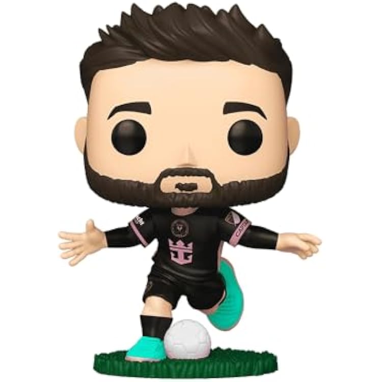 Epic Collectibles Pop Soccer - Lionel Messi Inter-Miami Vinyl Figure Bundled with Box Protector Compatible for Funko