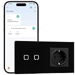 BSEEDLIFE – BSEEDLIFE Normal Steckdose mit Smart Wifi Lichtschalter, 2 F