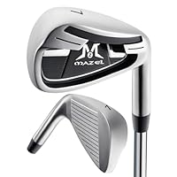 MAZEL WM-X2 Golf Eisen Single1,2,3,4,5,6,7,8,9, P, A,S, Edelstahl Golf Club Eisen für Männer Rechtshänder (Silver Individual,RH, #7 Iron)