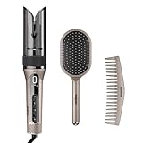 BaByliss Style Secret Air Automatisch Lockenstab – 25mm mit sanfter Wärme & Luftstrom, 48 Styling‑Kombinationen für definierte Locken, Beach Waves oder Föhn‑Look, für kurzes & langes Haar, C6686E