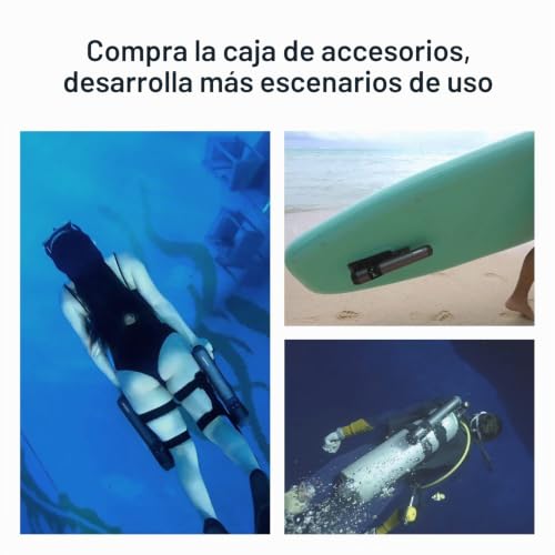 Miniatura 7 de Waydoo Subnado - Patinete Subacuático Con Control De Pulgar Para Tabla De Remo Sup, Adecuado Para Piscina, Buceo Y Esnórquel, Scooter De Agua Compacto Y Portátil Para Adultos Y Niños