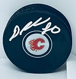 Dan Vladar signed Calgary Flames Puck autographed - Autographed NHL Pucks