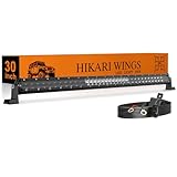 HIKARI WINGS 2026 New 30 Inch LED Light Bar, 70,000LM Off Road, 70W Spot Flood Combo Beam, IP68 Waterproof with 12V/24V Wiring Harness Kit for Driving Truck Pickup SUV ATV UTV