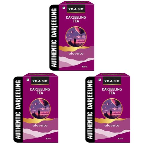 Image of TE-A-ME Darjeeling Tea - 100 Tea Bags | Tea Bags 100 (Pack of 3)