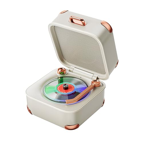 Tourne-disque vintage cadeau idéal avec 8H d'écoute et mallette - 3