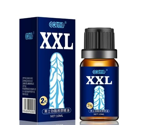 Generic 10ml Man Body Enhance Growth Essential Oil Liquid Enlargement Massage Promote Blood Circulation Thicken Strong XXL Size Health, Clear