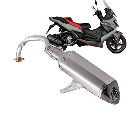 Accessoires Échappement Moto Aprilia SR Max 300 250 pot de rechange scooter argent