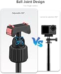 Selfie Stick Tripod Stand for Insta360 X5 Ace Pro 2 (40cm/15.75 Inch), Magnetic Quick Release Extendable Mini Extension Rod Shorty Handle Grip for Insta Ace Pro Accessories