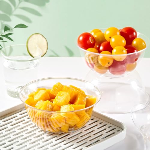 TOFLEN 12 oz Clear Plastic Bowls, 50 Pack Disposable Small Hard Plastic Serving Bowls for Party, Ice Cream, Dessert, Fruit, Appetizer, Soup, Snack, Home or Event Party Supplies by TOFLEN - Image 6