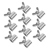 Photo Gallery bazeitflow 10 pezzi morsetti per fune d inossidabile farfalla con rotondo per serraggio sicuro su funi singole e doppie clip antiscivolo per arrampicata fissaggi industriali e progetti te Photo Gallery bazeitflow 10 pezzi morsetti per fune d inossidabile farfalla con rotondo per serraggio sicuro su funi singole e doppie clip antiscivolo per arrampicata fissaggi industriali e progetti te
