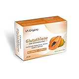 Litton LA Organo Glutathione Papaya Skin Whitening Soap; with Vitamin E and C; Dark Spot and Dead Skin Cell Removal; 100 g