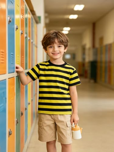 Image of Magic Park 6M-14Y Kid Striped T-Shirt Boys Cotton Tee Basic Top