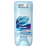 Secret Deodorant Outlast Clear Gel Completely Clean 2.6 Ounce (76ml) (3 Pack)