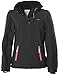Produktbild KangaROOS Damen Softshelljacke Softshell Jacke warm gefüttert mit Kapuze Anthrazit-Schwarz 40