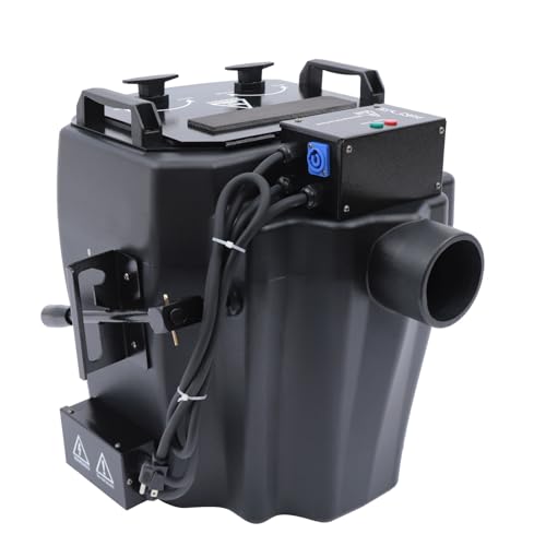 Máquina de niebla con hielo seco y tubo, niebladora profesional de humo bajo de 6000 W para bodas, fiestas y eventos, color negro miniatura 1