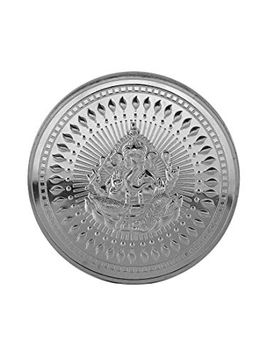 Image of Bangalore Refinery 999 Purity Lord Ganesh Silver Coin 1 Kg