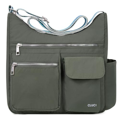 CLUCI Travel Purses for Women, Waterproof Nylon Crossbody Bags for Woman Trendy, Anti Theft Shoulder Handbags for Ladies
