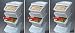 WTM CBCL-24 Stackable Bins with Hinged Lids, 24-Quart, Pack of 3