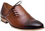  German Wear Business Schuhe Halbschuhe Lederschuhe mit Ledersohlen braun, Schuhgröße:45