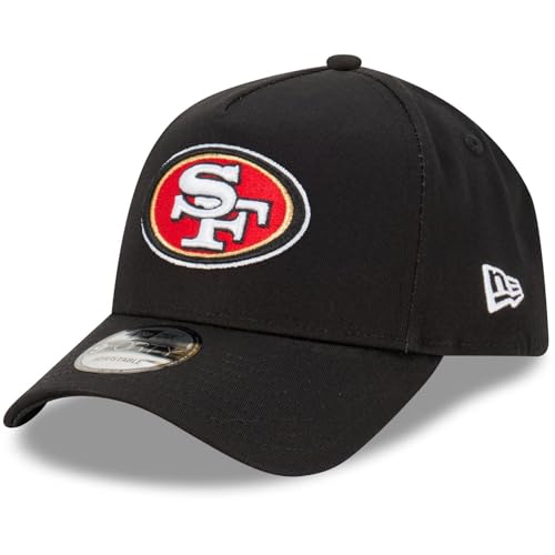 New Era San Francisco 49ers NFL Evergreen Schwarz Verstellbare 9Forty A-Frame Cap - One-Size